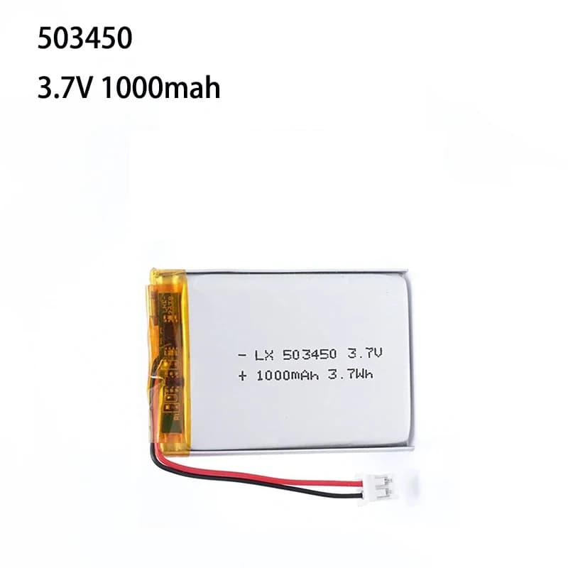 Lithium Rechargeable Battery 503450/523450 3.7V 1000mAh Polymer  for GPS Smart Phone MP5 Walkie talkies PS4 Smart Watch - 2