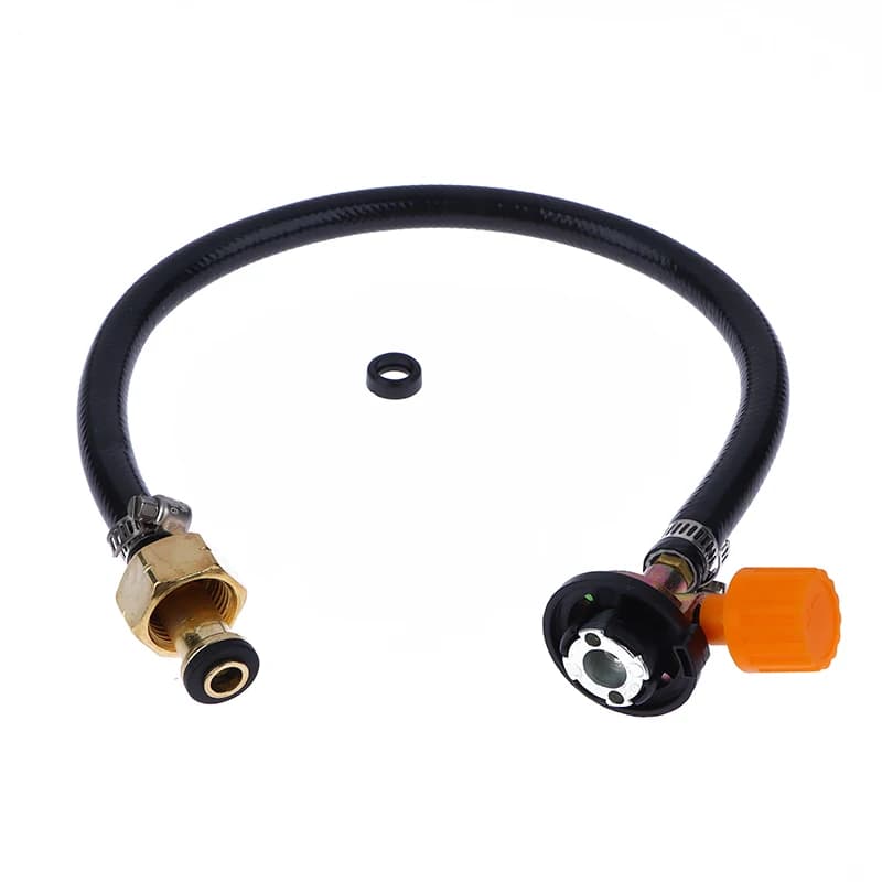  Gas Refill Pipe Tube Cylinder Gas Refill Adapter Leakproof Rubber Convertor Filling Tank Coupler Accessories Valve Braided Hose - 2