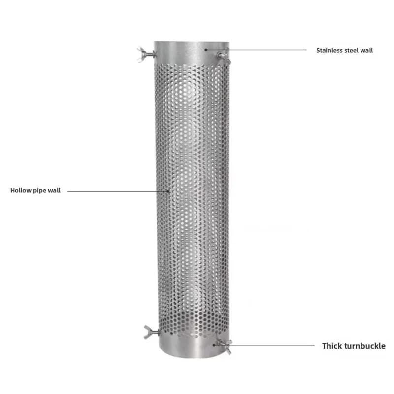Camping Stove Pipe Stainless Steel Chimney Tube For Outdoor Tent Wood Stove Heat Resistant Anti Scald Cover Safety Accessories - 6