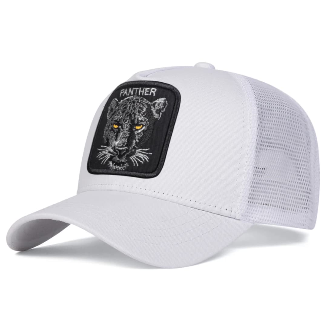 Unisex PANTHER Embroidery Baseball Net Caps Spring and Summer Outdoor Adjustable Casual Hats Sunscreen Hat Sports Cap - 3