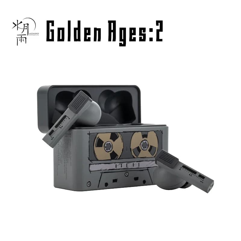 سماعات MOONDROP Golden Ages 2 TWS HiFi لاسلكية داخل الأذن LDAC ANC LHDC-V بلوتوث 6.0 سماعة رأس للألعاب