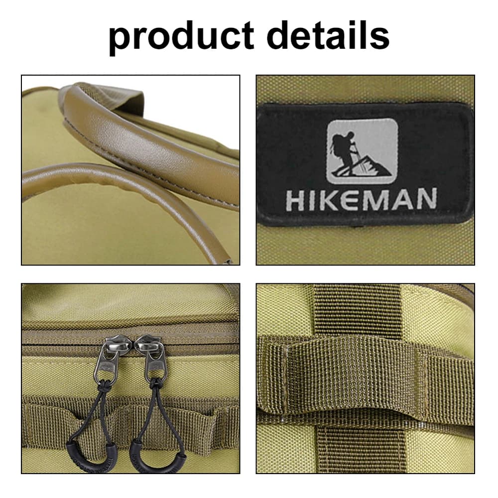 حقيبة تخزين معسكر Hikeman، حقيبة تخزين متعددة الوظائف لموقد النزهات الخارجية، منظم محمول لمجموعة أدوات المائدة المضادة للتصادم - 5