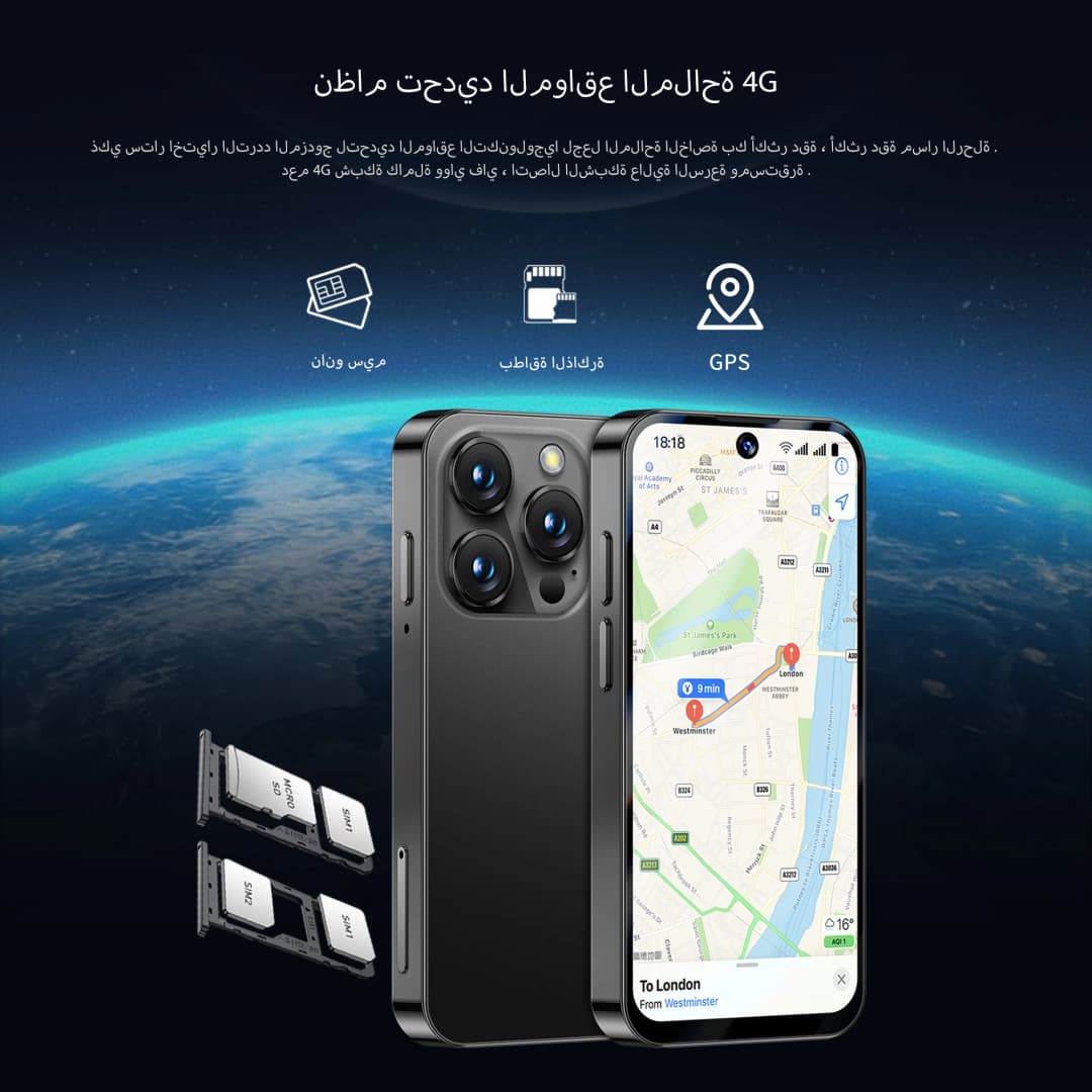 هاتف ذكي صغير SERVO 19PRO شبكة 4G نظام أندرويد 12 ذاكرة وصول عشوائي 6 جيجابايت ذاكرة قراءة فقط 128 جيجابايت متجر بلاي جي بي إس OTG شاشة 3.88 بوصة شريحتين - 2