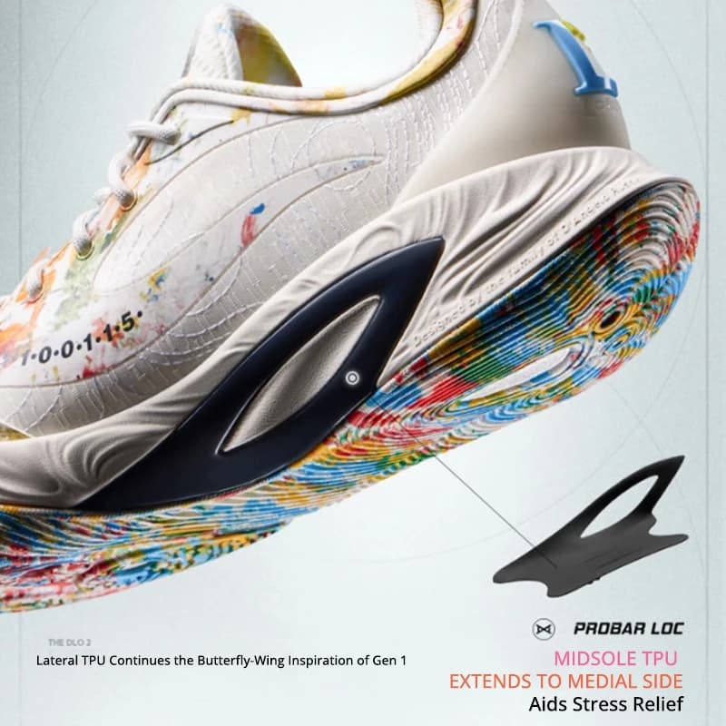 Li-Ning Men's Wade DLO 2 On Court Basketball Shoes BOOM Cushion Stable Support Lightweight LiNing Durable Sports Shoes ABPW013 - 5