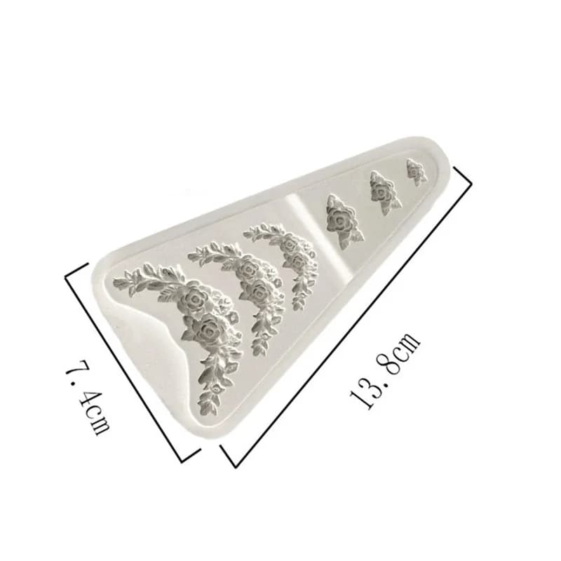 DIY Various flower bouquet Silicone Molds Gum Paste Chocolate Fondant Sugarcraft Cake Border Decorating Tools - 4