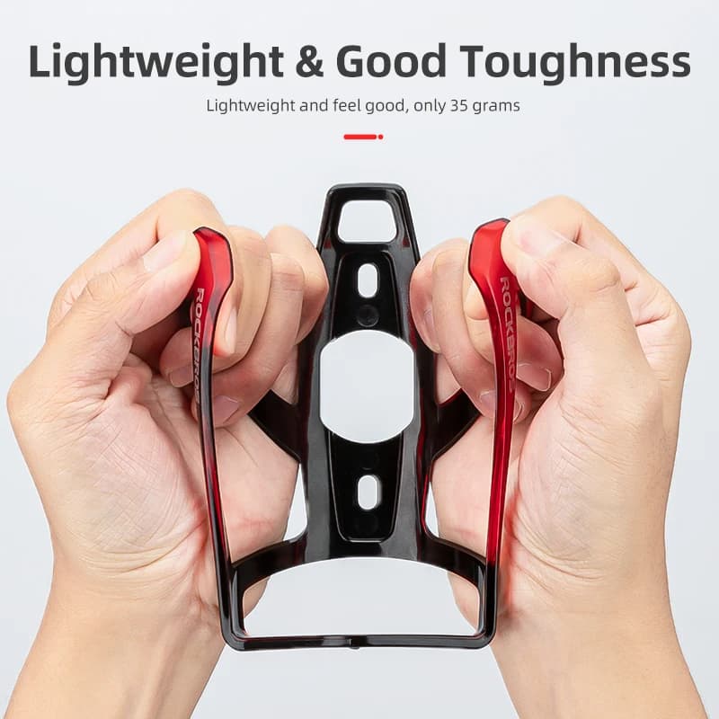 حامل زجاجة مياه دراجة ROCKBROS قفص زجاجة دراجة جبلية وطريق خفيف الوزن ملون حامل زجاجة دراجة إكسسوار دراجة - 3