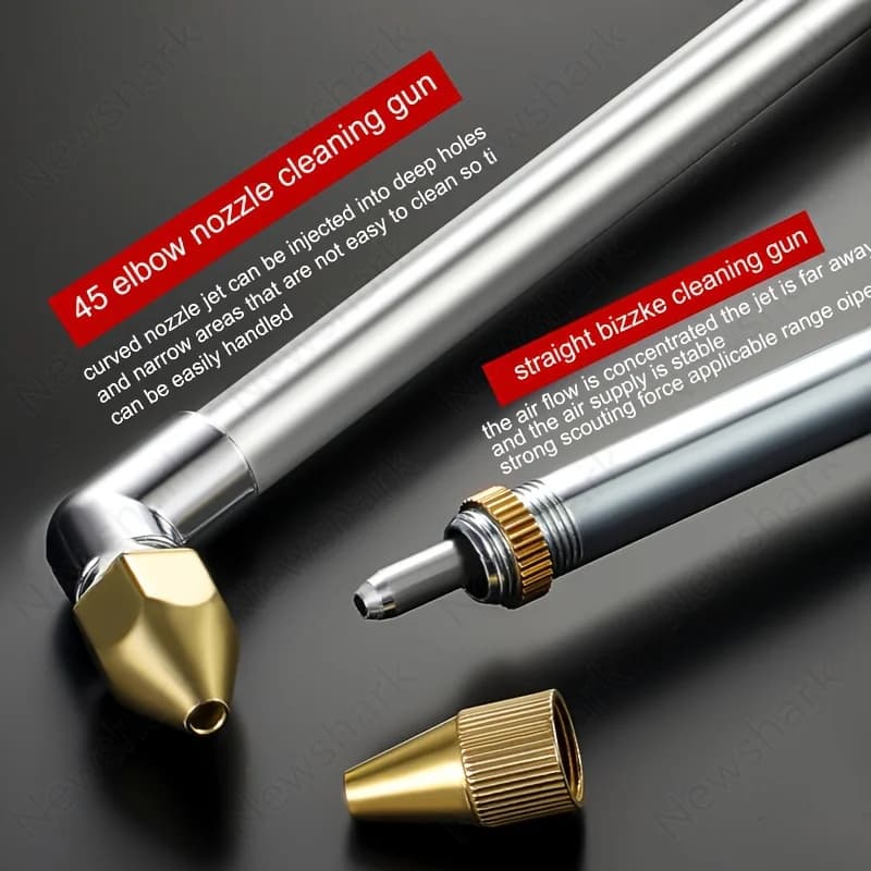 أداة تعمل بالهواء المضغوط محرك مدفع المياه أداة السيارة إصلاح تنظيف المياه بندقية عالية الصحافة محرك السيارة تدور النفط بندقية - 5