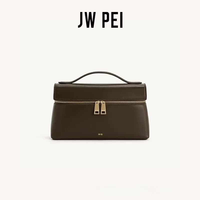 حقيبة كتف JWPEI على شكل صندوق، حقيبة يد صغيرة بتصميم متخصص، حقيبة قطرية جلدية للمطابقة اليومية - 4