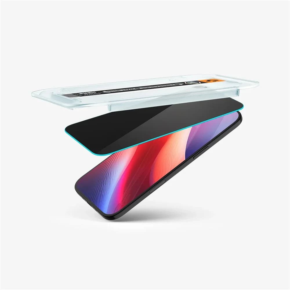 2PCS Spigen Glas.tR EZ Fit Sensor Protected For iPhone 17 Pro Max 16 15 14 Pro Plus Air Tempered Glass Privacy Screen Protector - 5