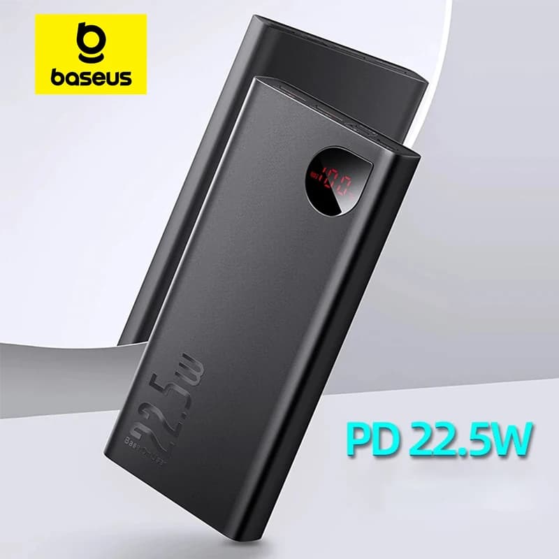 Baseus PD 22.5W Power Bank 10000mAh Portable Fast Charging Powerbank Type C USB-C PD Qucik Charge External Battery Charger