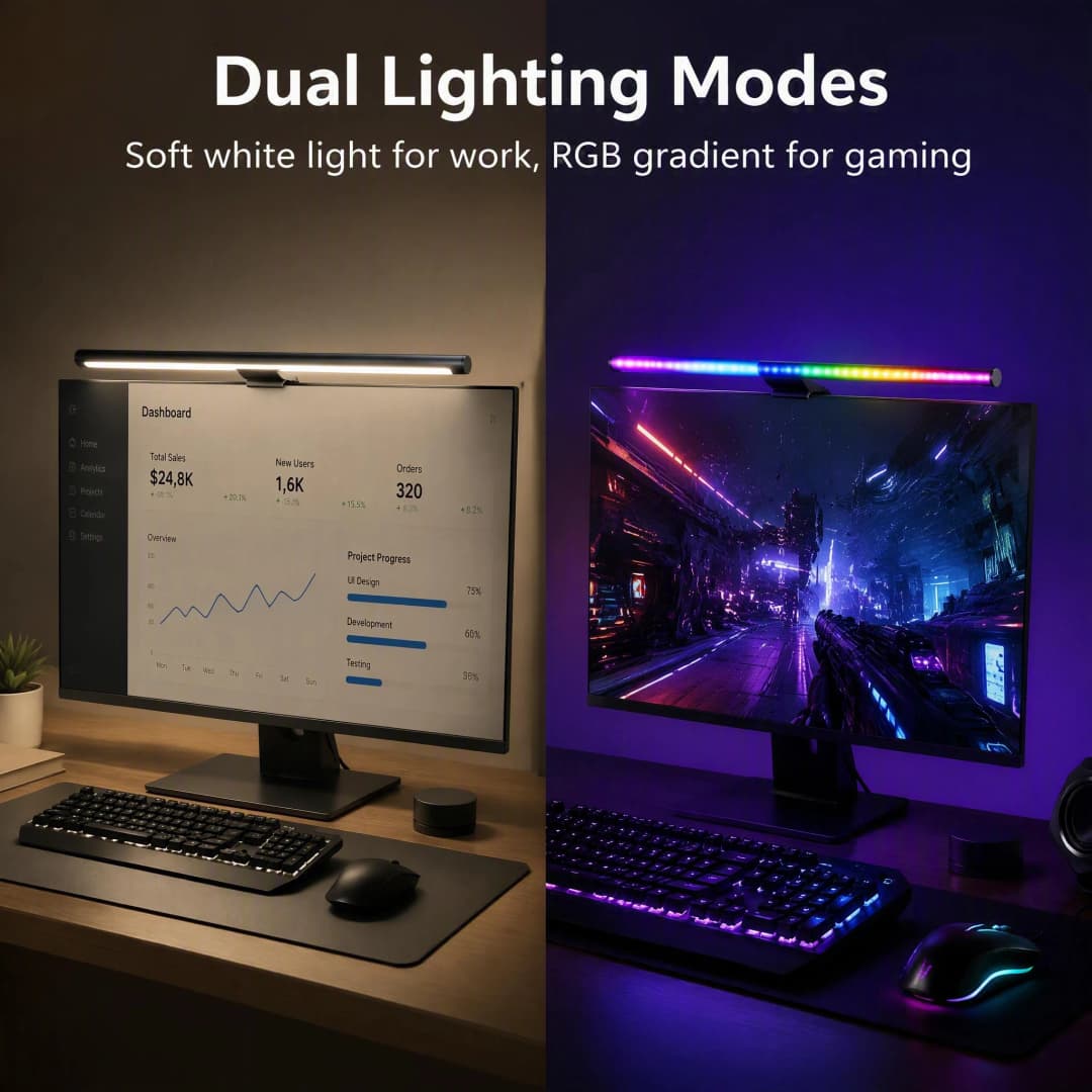 شريط إضاءة Yeelight Libra 2 الذكي لشاشة العرض RGB، إضاءة معلقة، تحكم عبر التطبيق، متوافق مع Matter وأليكسا وجوجل هوم - 2