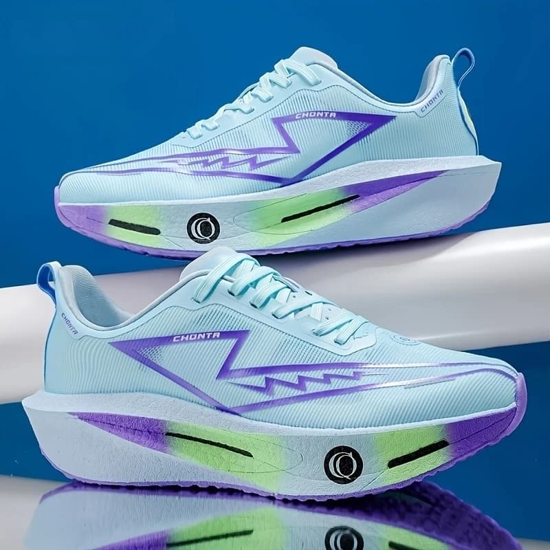 Men's Fashionable Casual Comfortable Sports Running Shoes - Breathable Fabric Upper, Non-Slip, Wear-Resistant, Shock-Absorbing Sole, Round-Toe Lace-Up Casual Running Shoes, Suitable for All Seasons