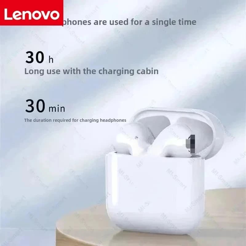Lenovo Bluetooth Wireless Headset Sleek Design Exceptional Sound Quality All-Day Comfort and Long-Lasting Battery Life With Mic - 3