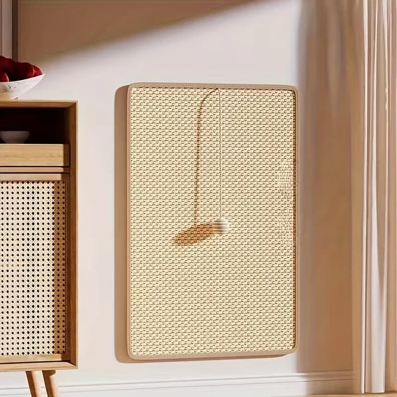 عرض خاص: مخلب قطط متين مع كرة معلقة، بيج، عمودي، موفر للمساحة، أثاث داخلي لحماية الأريكة/الكرسي/الباب - 6