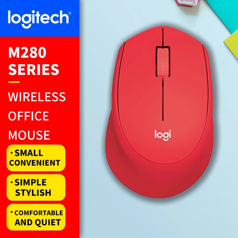 ماوس مكتبي لاسلكي وسلكي من Logitech (M) Series، هادئ ومحمول، مناسب للأعمال والمنزل M650 M350 M350P M185 - 3