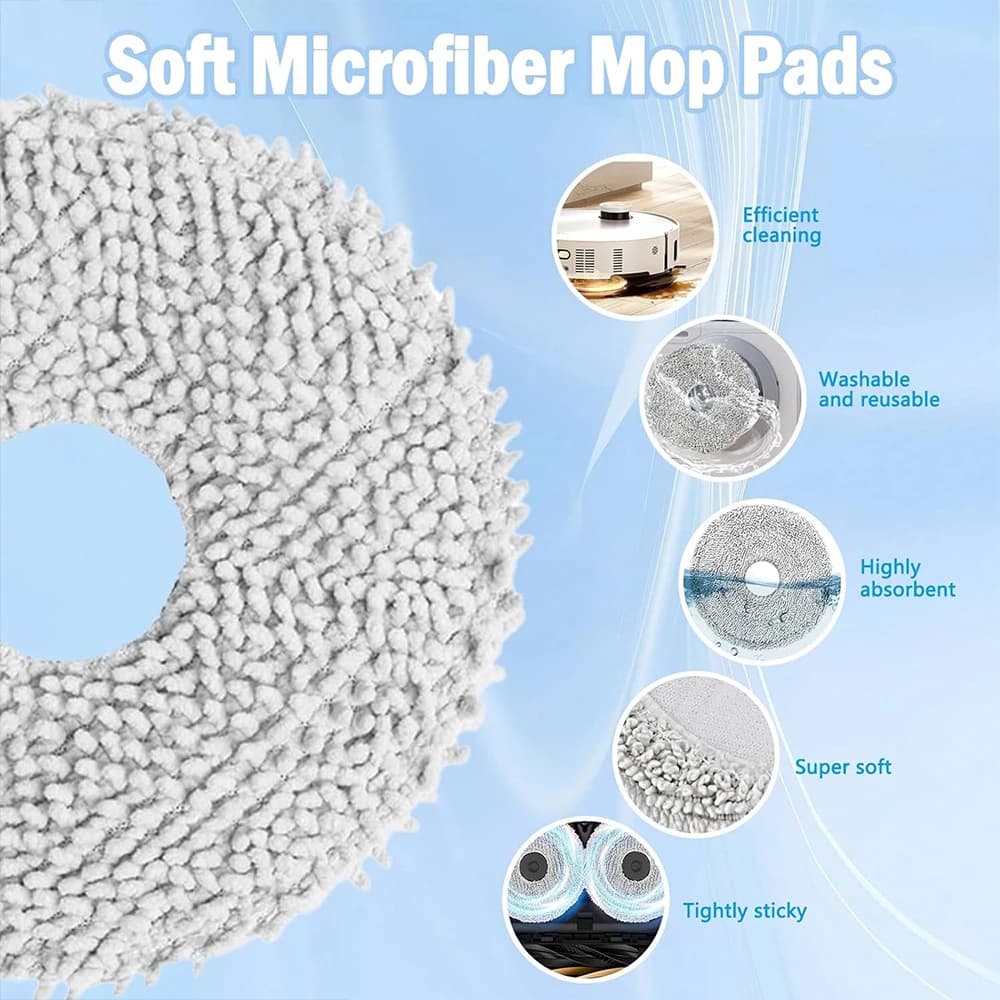Dreame X50 Ultra /X50 Master/L50 Pro Ultra/L40S Pro Ultra Spare Part, Main Side Brush Filter Mop Cloth Bag Replacement Part - 6
