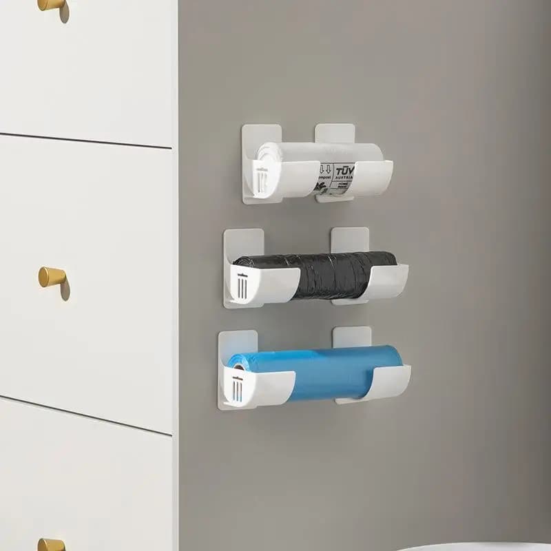 8PCS/2PCS/3PCS/4PCS Storage Tray Refrigerator Side Storage Rack Plastic Wrap Garbage Bag Cabinet Storage Rack
