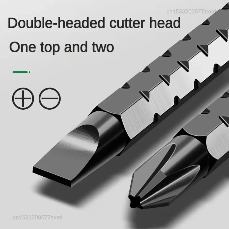 مجموعة مفكات راتشيت عالية الجودة، متعددة الوظائف، قابلة للتعديل، شكل صليب داخلي ومثلث، محمولة - 2