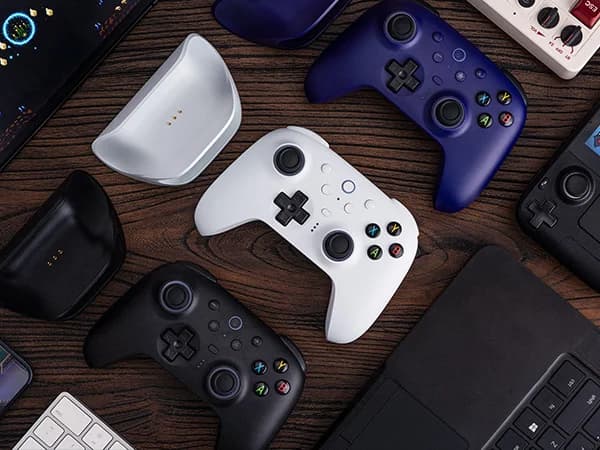 8BitDo Ultimate 2 Wireless TMR Joystick Controller with Charging Dock for PC, Windows 10, 11, Android - 6