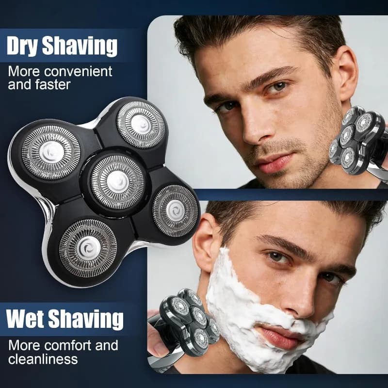 1/2/3/6Pcs Shaver Replacement Heads Compatible with Balder XR7000/XR1500/XR5 Head Shaver Model  Electric Shaving for Bald Men - 4