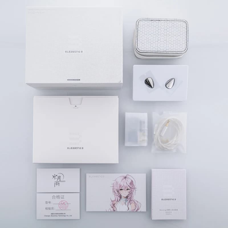 MoonDrop Blessing 3 2DD+4BA Earphones Hybrid In-ear Monitors 0.78-2pin Blessing3 Earbuds with Interchangeable Cable - 4