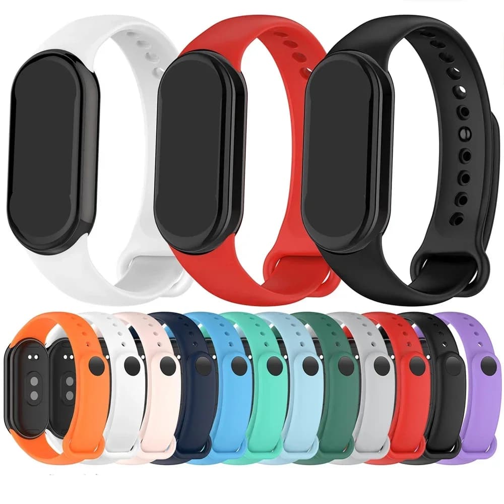 حزام رياضي لشاومي Mi الفرقة 8-8 NFC استبدال miband9/8 سيليكون سوار مقاوم للماء الساعات كوريا mi الفرقة 9 اكسسوارات - 3