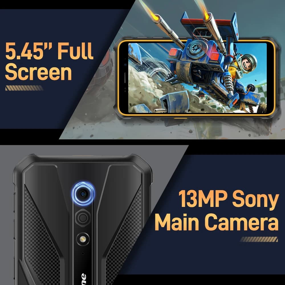 Ulefone Armor X12,Android 13 ，Up to 6GB（3GB+3GB）RAM，32GB ROM，4860mAh，13MP 5.45"4G NFC,Global Version - 2