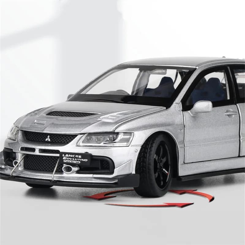 1:32 ميتسوبيشي لانسر تطور EVO IX 9 سبيكة سيارة رياضية نموذج Diecasts المعادن سباق المركبات نموذج سيارة ضوء الصوت هدايا الاطفال - 4