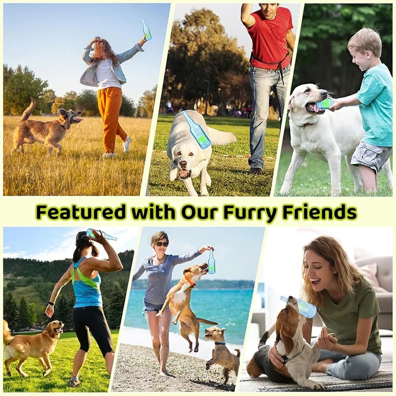 Pet Toy Dog Chew Squeaky Tennis Ball Bottle Self-Entertainment Boredom Relief Durable Chew Teething Pet Toy Interactive Dog Toy - 3