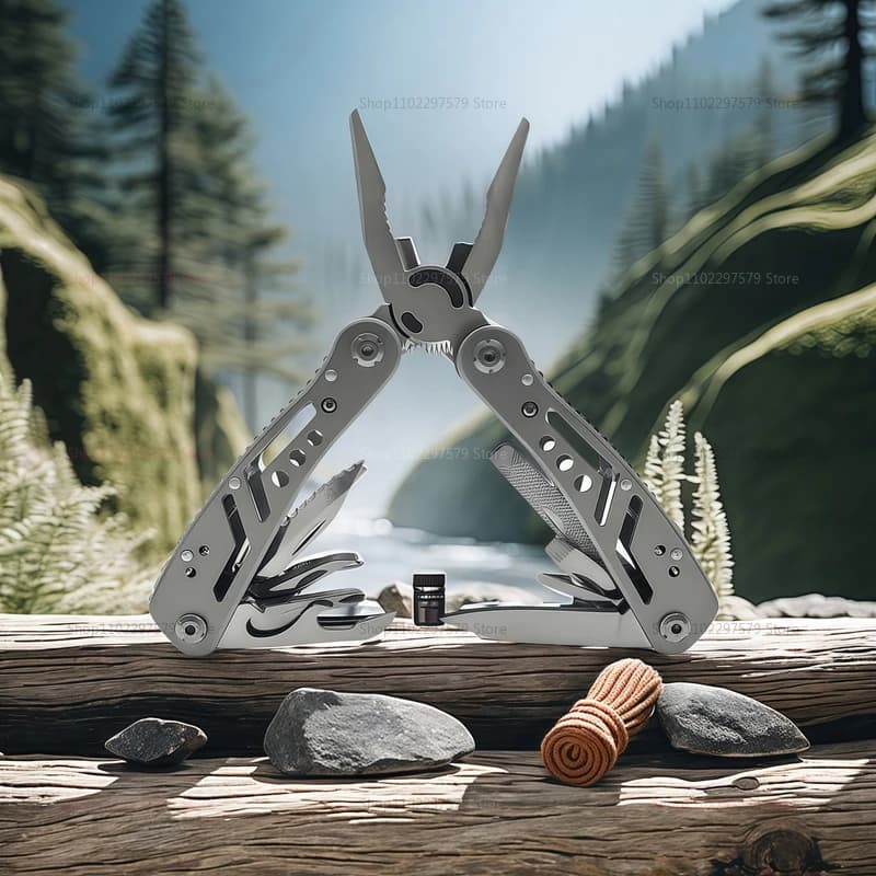 Multi-Tool Pocket Knife Pliers Folding Mini Portable Outdoor Tactical Survival Rescue Repair Tool for Camping Hiking Emergency - 2