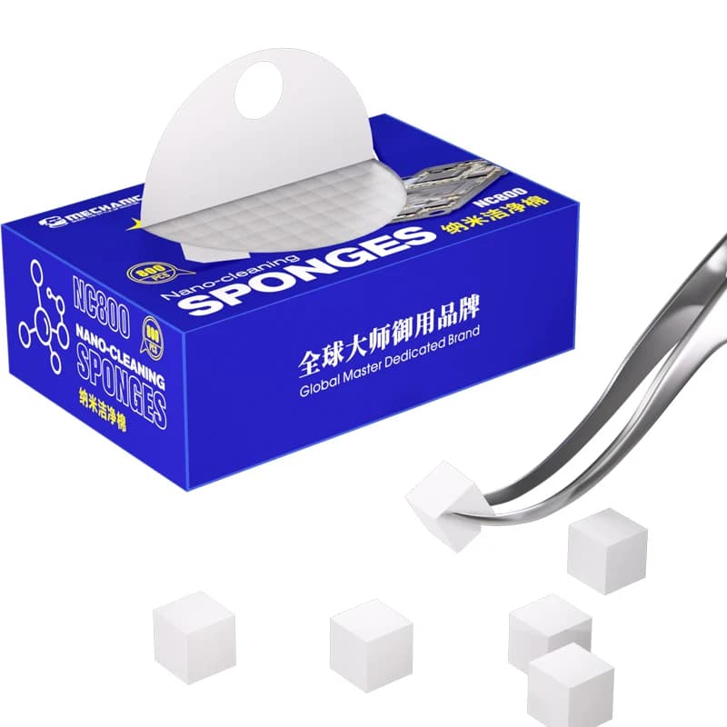 ميكانيك NC800 إسفنجة تنظيف نانو بدون بقايا لشاشة الهاتف ولوحة PCB واللوحة الأم والغطاء الخلفي الزجاجي للكاميرا أداة إصلاح الهاتف - 2