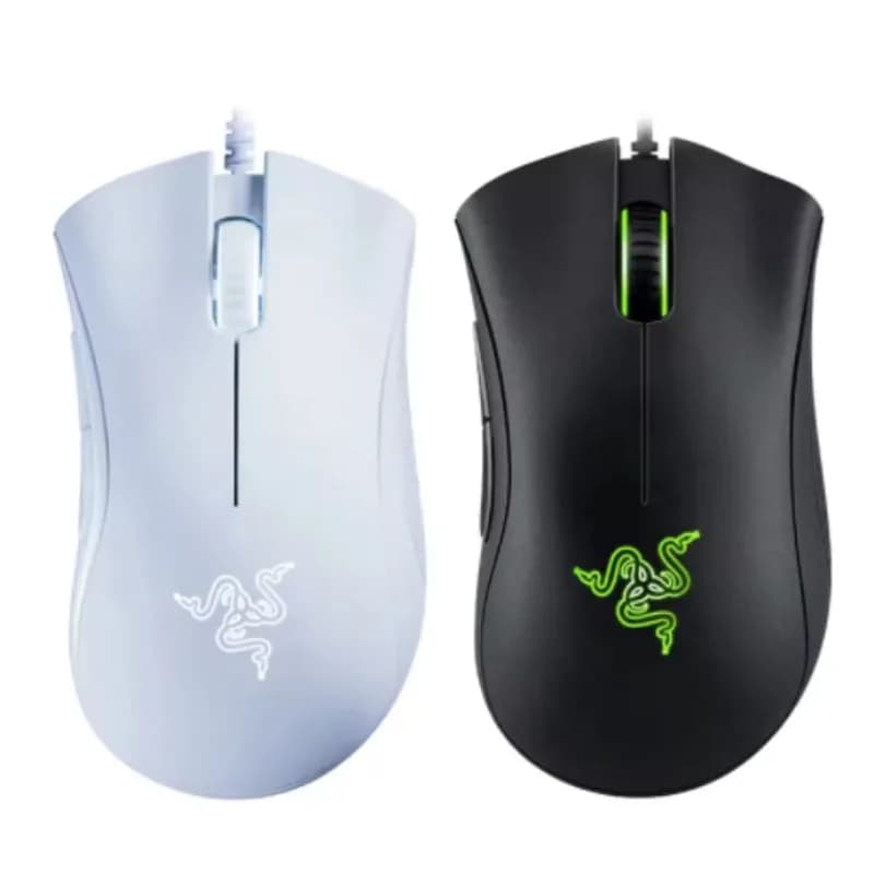 ماوس Razer DeathAdder أساسي سلكي أصلي للألعاب 6400DPI مستشعر بصري 5 أزرار مستقلة للابتوب حاسوب