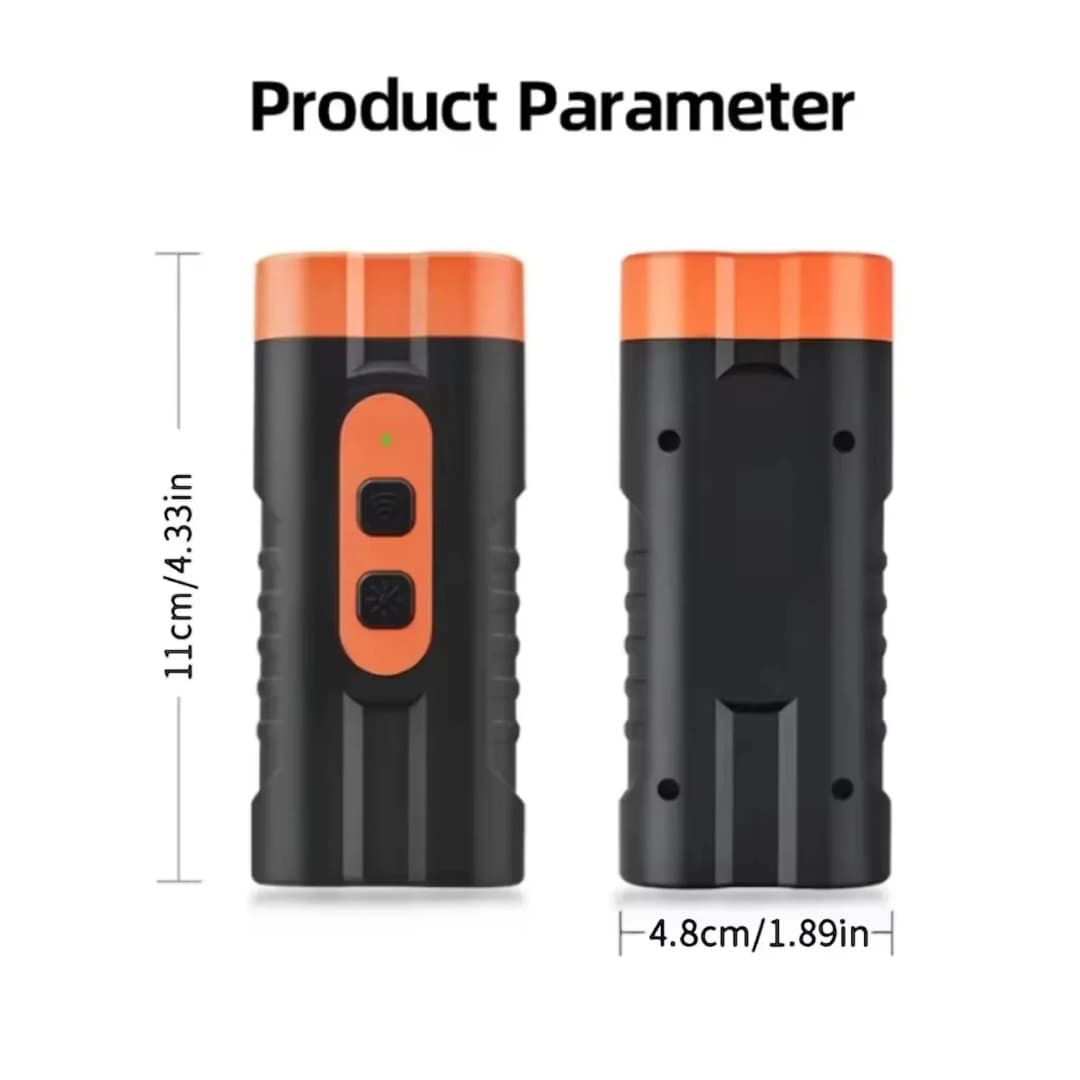 2025 Dual Head Ultrasonic Dog Repeller Anti Bark USB Rechargeable High-Power Dog Training Device with LED Flashlight - 6