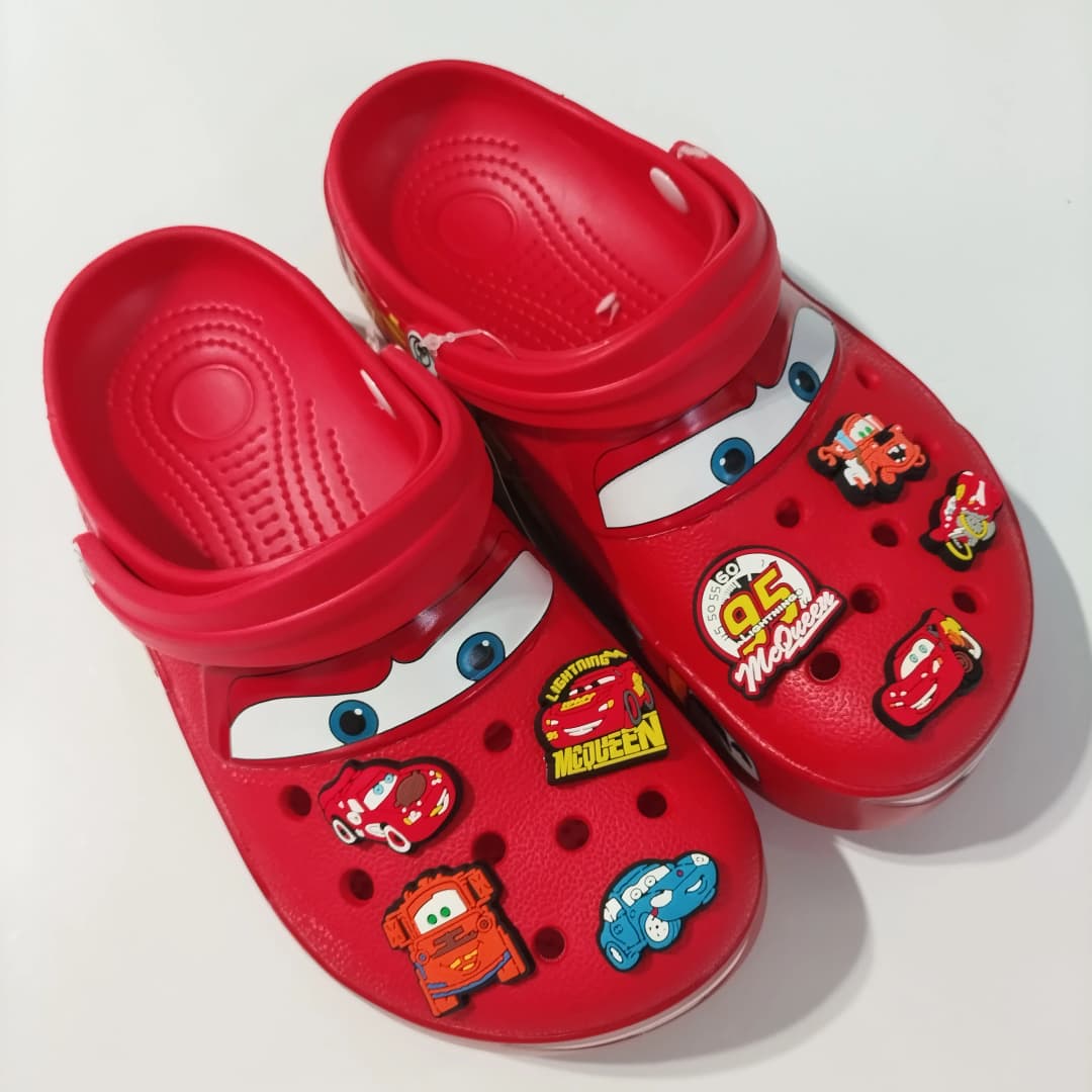 New Disney McQueen Pix Cartoon Solid Color Waterproof Anti Slip Hole Outdoor Sandals Casual Sandals Adult Anime Accessories - 2