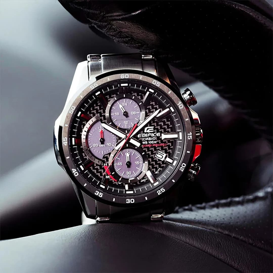 Casio Edifice Series Brand Luxury Quartz Waterproof commercial affairs Solar Bluetooth reloj hombre EQS-900DB - 3