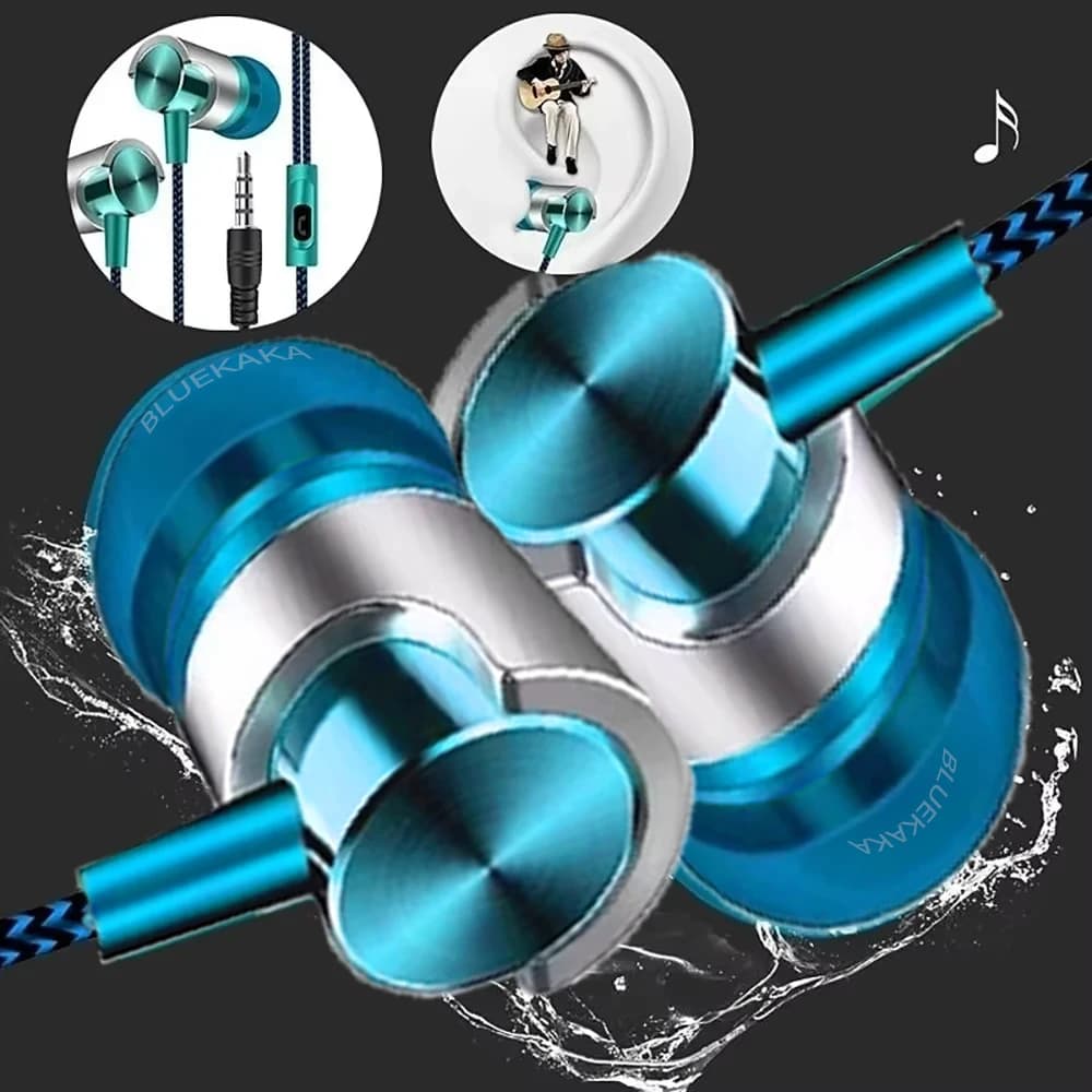 سماعات رأس سلكية جديدة مقاس 3.5 مم مزودة بخاصية إلغاء الضوضاء وسماعات أذن رياضية داخل الأذن مزودة بمحرك مزدوج وسماعات رأس ستيريو للألعاب وسماعات أذن موسيقية عالية الدقة مزودة بميكروفون - 5