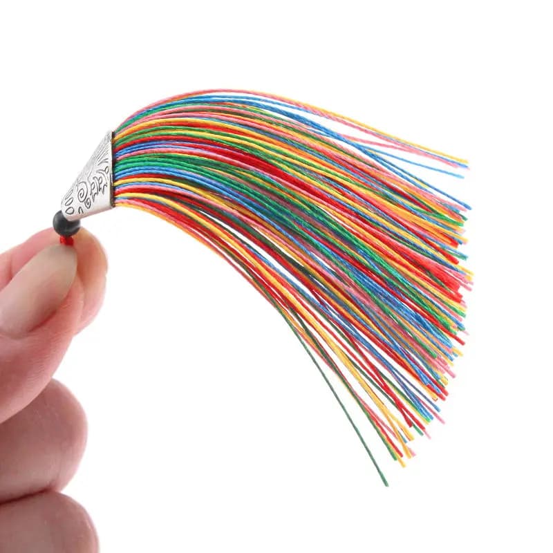 3 قطعة 80 مللي متر الحرير شرابة هامش قلادة شرابة زينة الستار فرشاة ديكور للأمتعة أقراط Craft بها بنفسك الحرفية لوازم مجوهرات اكسسوارات - 2