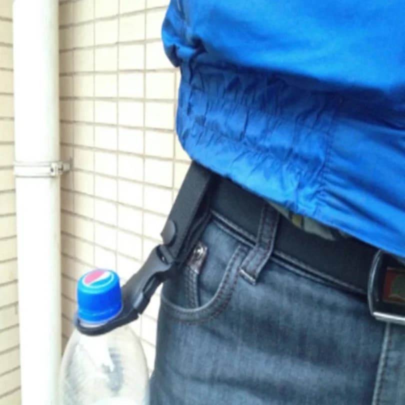 مشابك تسلق خارجية لحمل زجاجات الماء، حامل إبزيم لزجاجة الماء مع خطاف تعليق للحقائب، مشبك تثبيت للمخيمات - 3