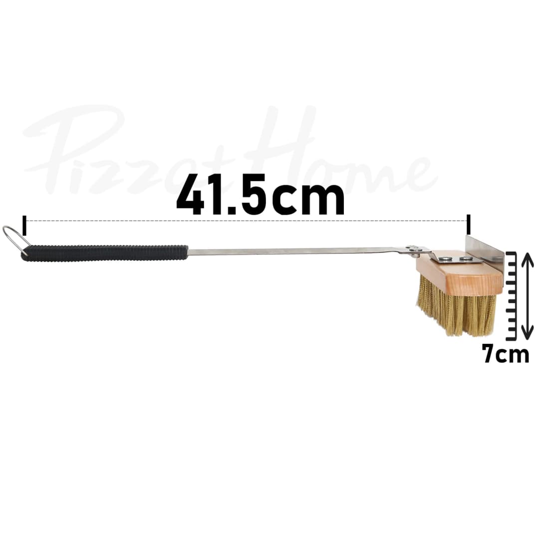 فرشاة نحاسية لفرن البيتزا من Onilini مع فرشاة تنظيف نحاسية بشواية مكشطة مع ملحقات فرن بمقبض من الفولاذ المقاوم للصدأ - 3