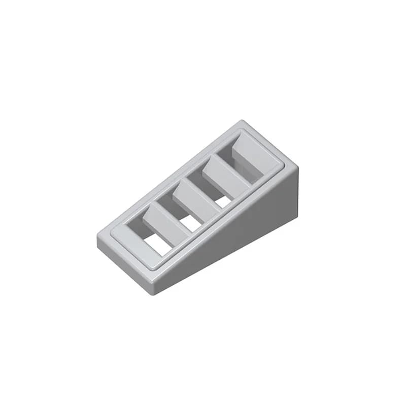 MOC 10PCS 61409 Slope 18 2x1x2/3 With Grille Building Blocks Kit Idea Bricks Educational Idea DIY Toy Children Birthday Kid Gift - 4