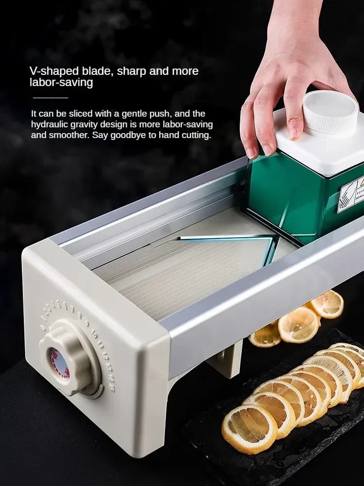 Fruit Slicer Milk Tea Shop Lemon Manual Cut Fruit Artifact Commercial Household Fruit Tea Slicer Home Appliance 삼겹살 Vevor - 4