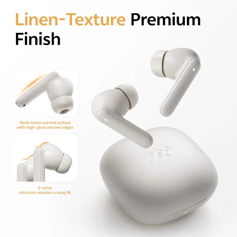 QCY Buds TWS Bluetooth 5.3 Wireless Earphones 10mm Dynamic Driver AI Wind Noise Reduction Earbud 0.68S Low Latency 35H Headphone - 4