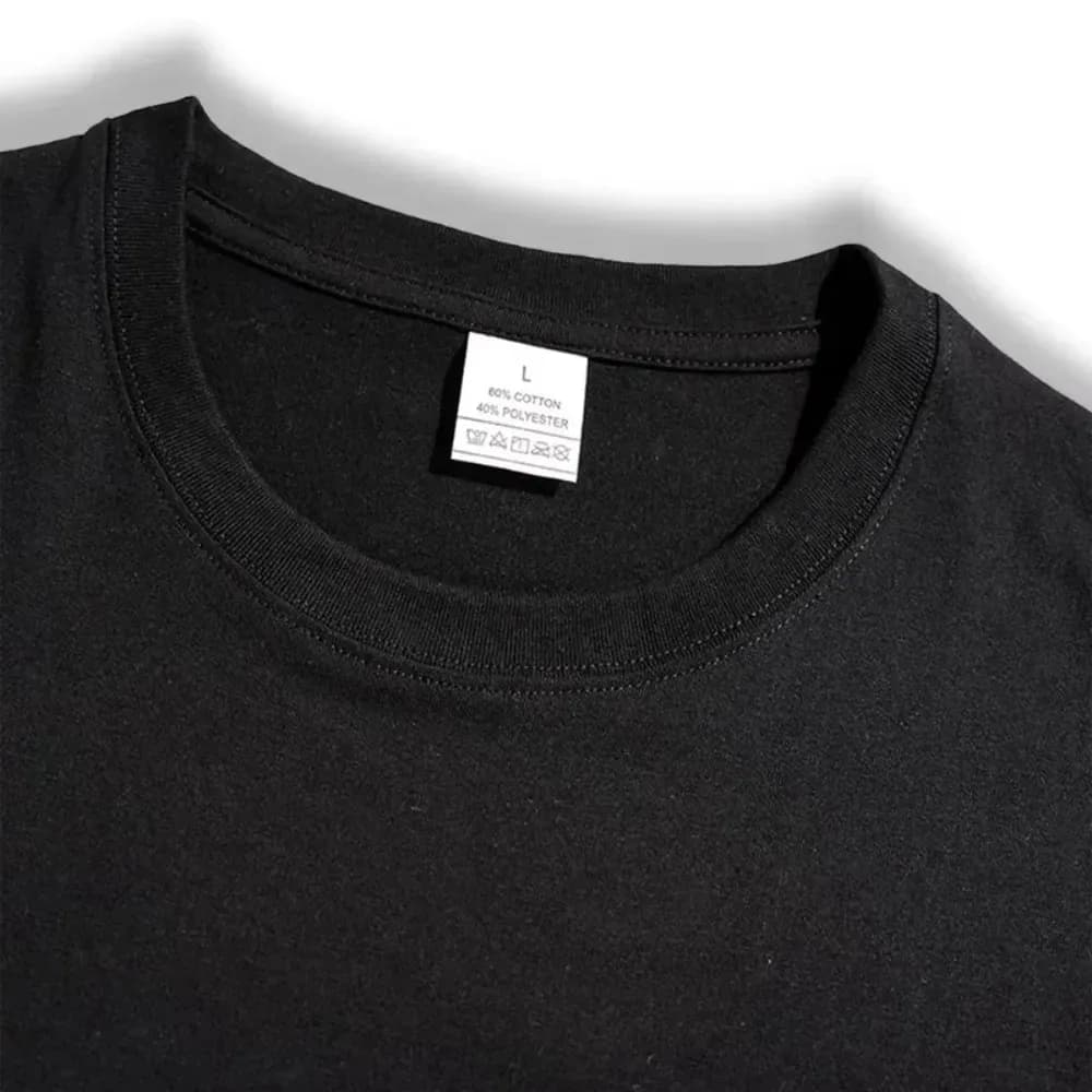 Men's Pure Cotton Short Sleeved Shorts Set, Trendy European and American High Street Loose Sports and Leisure T-shirt - 4