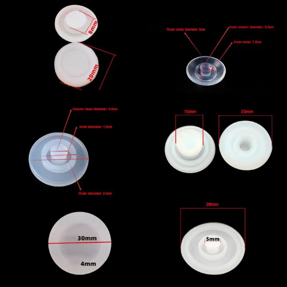 Universal Bottle Lid Plug Replacement Cup Lid Anti-leakage Stopper Non Spill Plug Silicone Water Bottle Accessory - 6