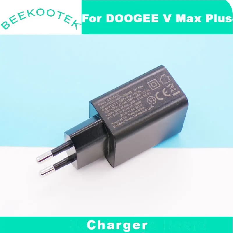 DOOGEE S200 V Max Plus V Max Pro V Max S Punk S119 شاحن محول رسمي قابس شاحن EU محول سفر لـ DOOGEE S200 X - 6
