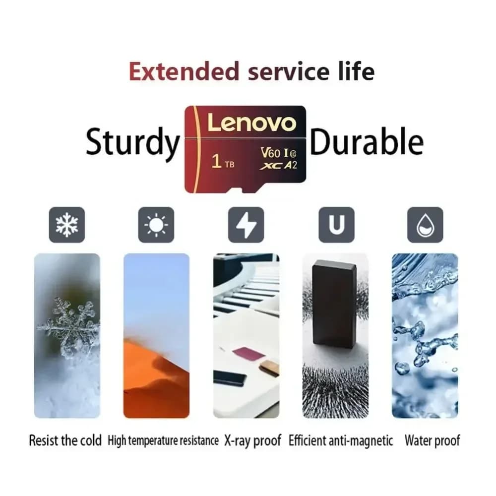 Original Lenovo Memory Card 1TB 2TB High Speed Micro TF SD Card 512GB SD V60 U3 TF Card For Nintendo Switch Ps4 Ps5 Game - 2