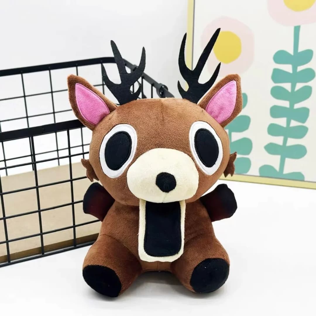 Forest Survival 99 Nights Brown Elk Deer White Owl Plush Doll Stuffed Animal Soft Pillow Kids Gift Game Merchandise - 5