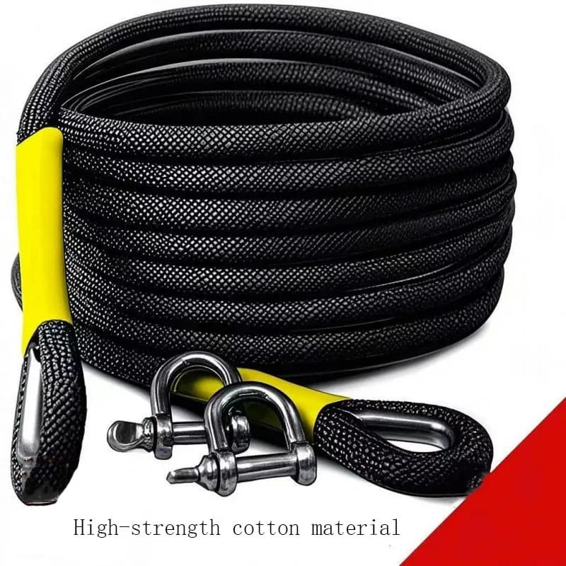 Car Tow Rope Off Road Vehicle Tow Hook Car Tow Strap of Rescue Rope Upgraded Version Reliable Wear-Resistant Vehicle Accessories - 2
