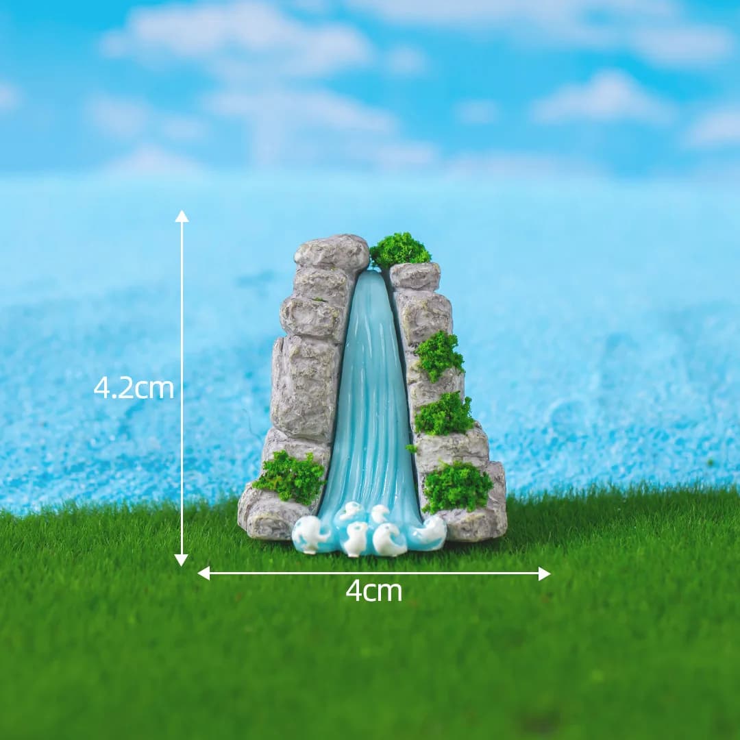 Fairy Garden Accessories Miniature Spring Water Wells Bridge Boat Ornament Statue Figurines Landscape Home Garden Craft  Decor - 3