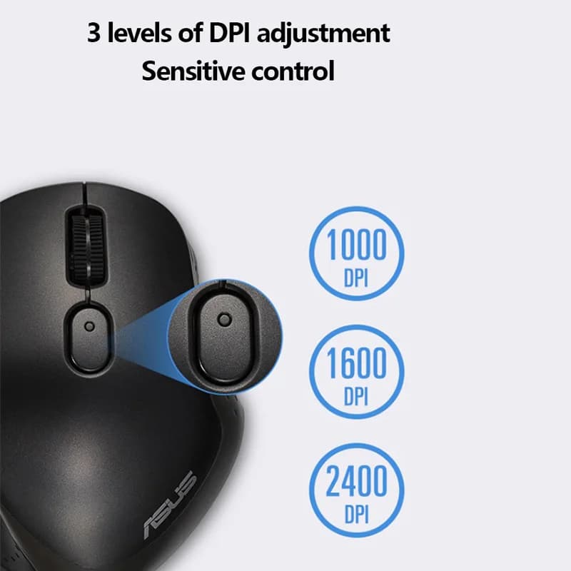 ASUS MW203 Silent Mouse Wireless Bluetooth Mouse Home Office Computer Wireless Mouse - 3